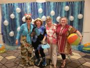 Beth, Jo Anne, Lynn and Stacey enjoy the Beach Party at Moonglow