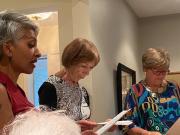 Installation ceremony with Vimi, Judy C and Deborah