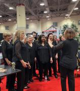 Performing at the National Women's Show Christmas Market